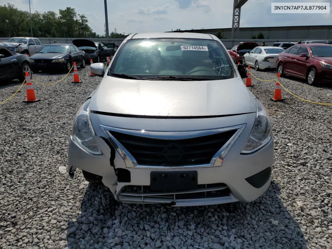 2018 Nissan Versa S VIN: 3N1CN7AP7JL877904 Lot: 62714564