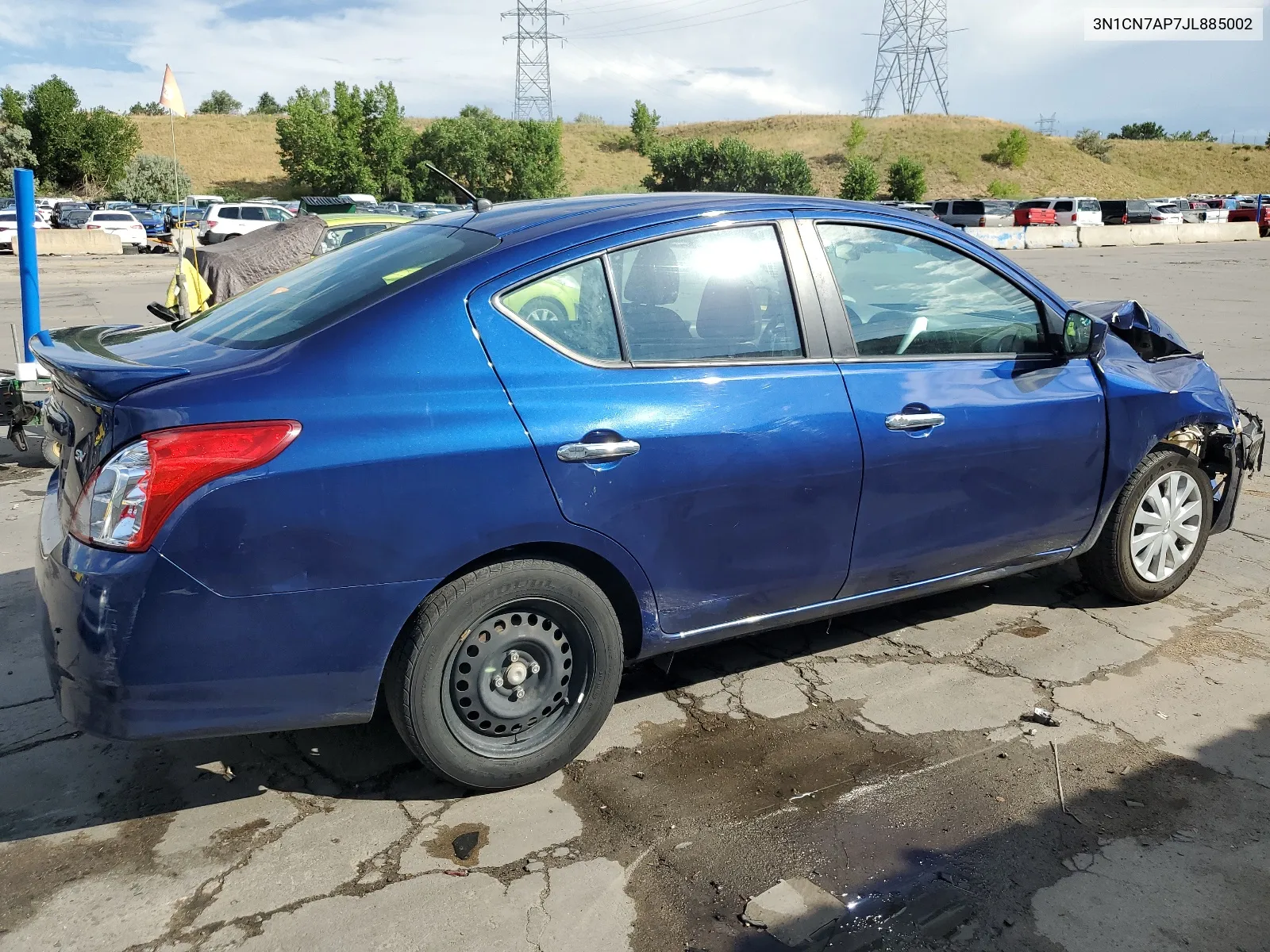 2018 Nissan Versa S VIN: 3N1CN7AP7JL885002 Lot: 65472714