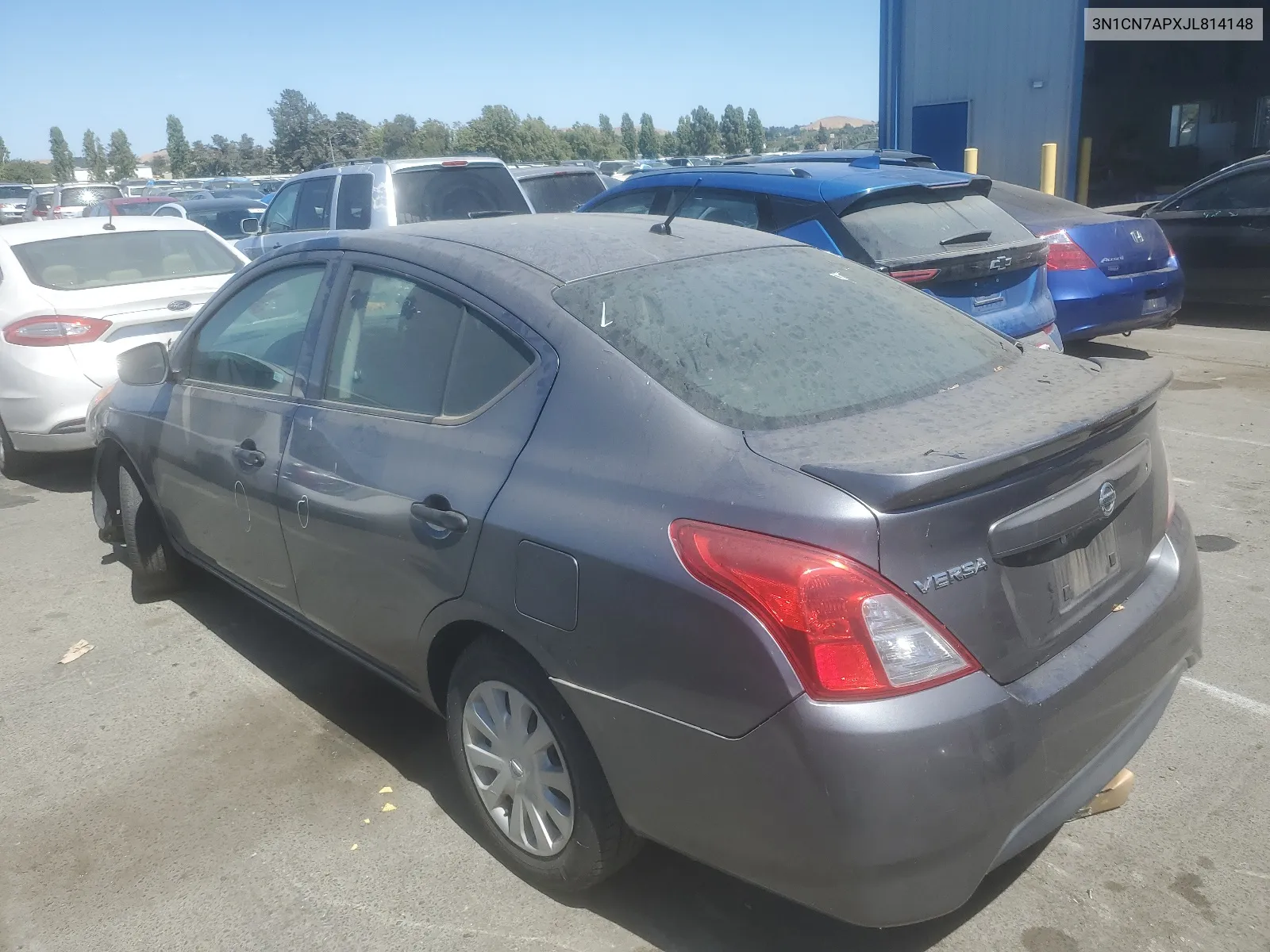 2018 Nissan Versa S VIN: 3N1CN7APXJL814148 Lot: 65482484