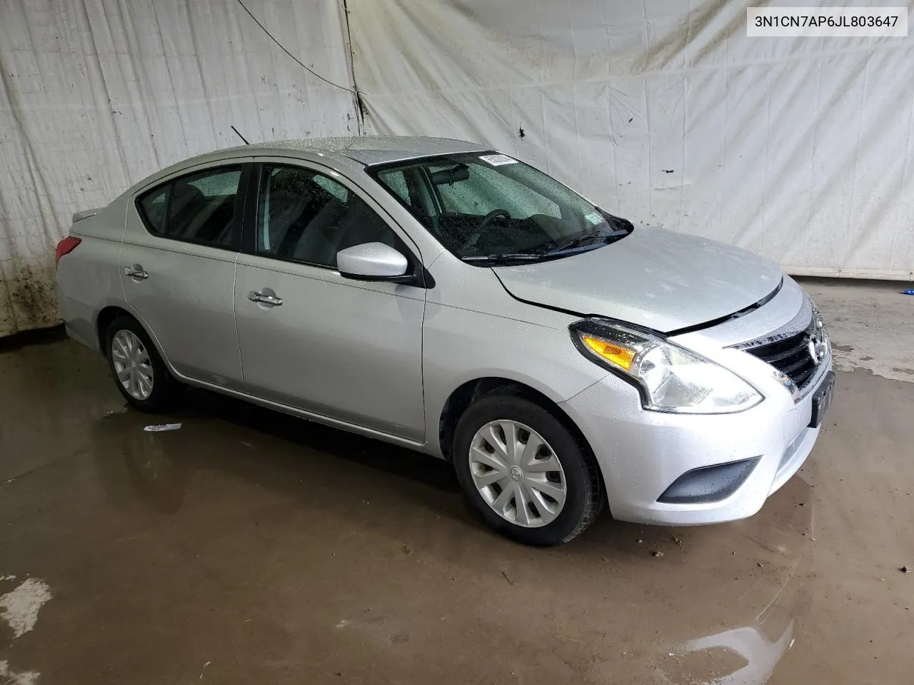 2018 Nissan Versa S VIN: 3N1CN7AP6JL803647 Lot: 65828204