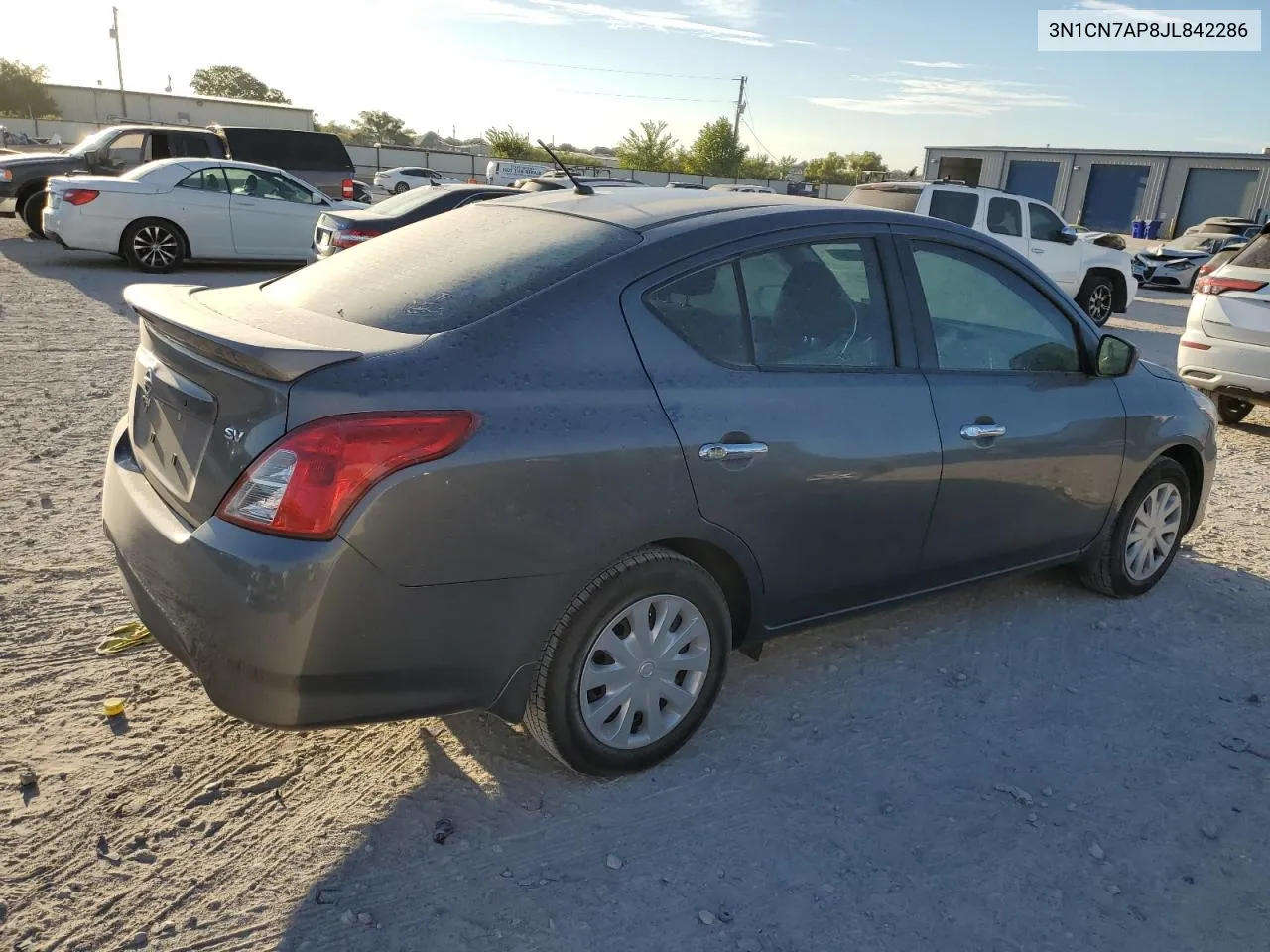 2018 Nissan Versa S VIN: 3N1CN7AP8JL842286 Lot: 67023394