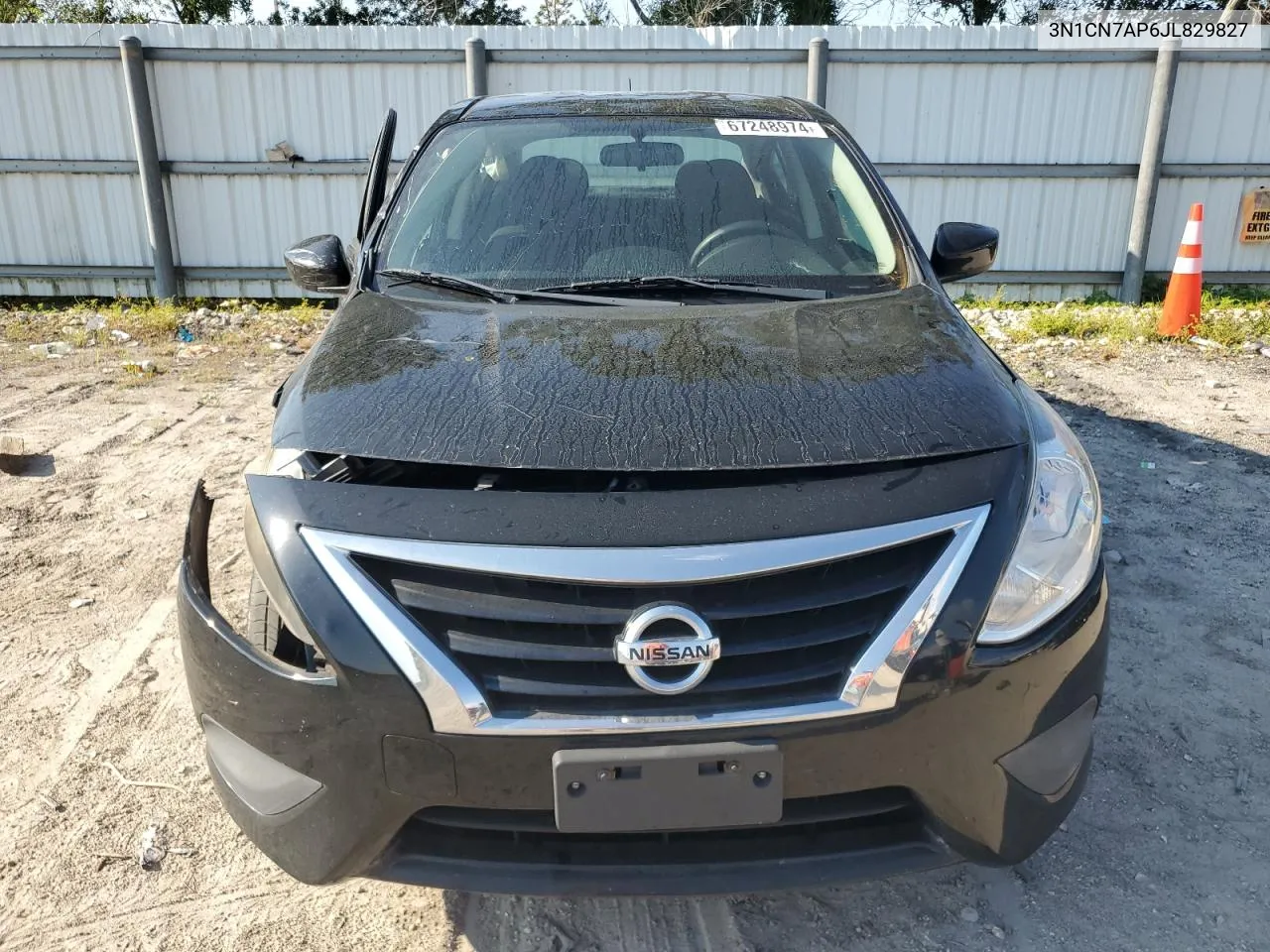 2018 Nissan Versa S VIN: 3N1CN7AP6JL829827 Lot: 67248974