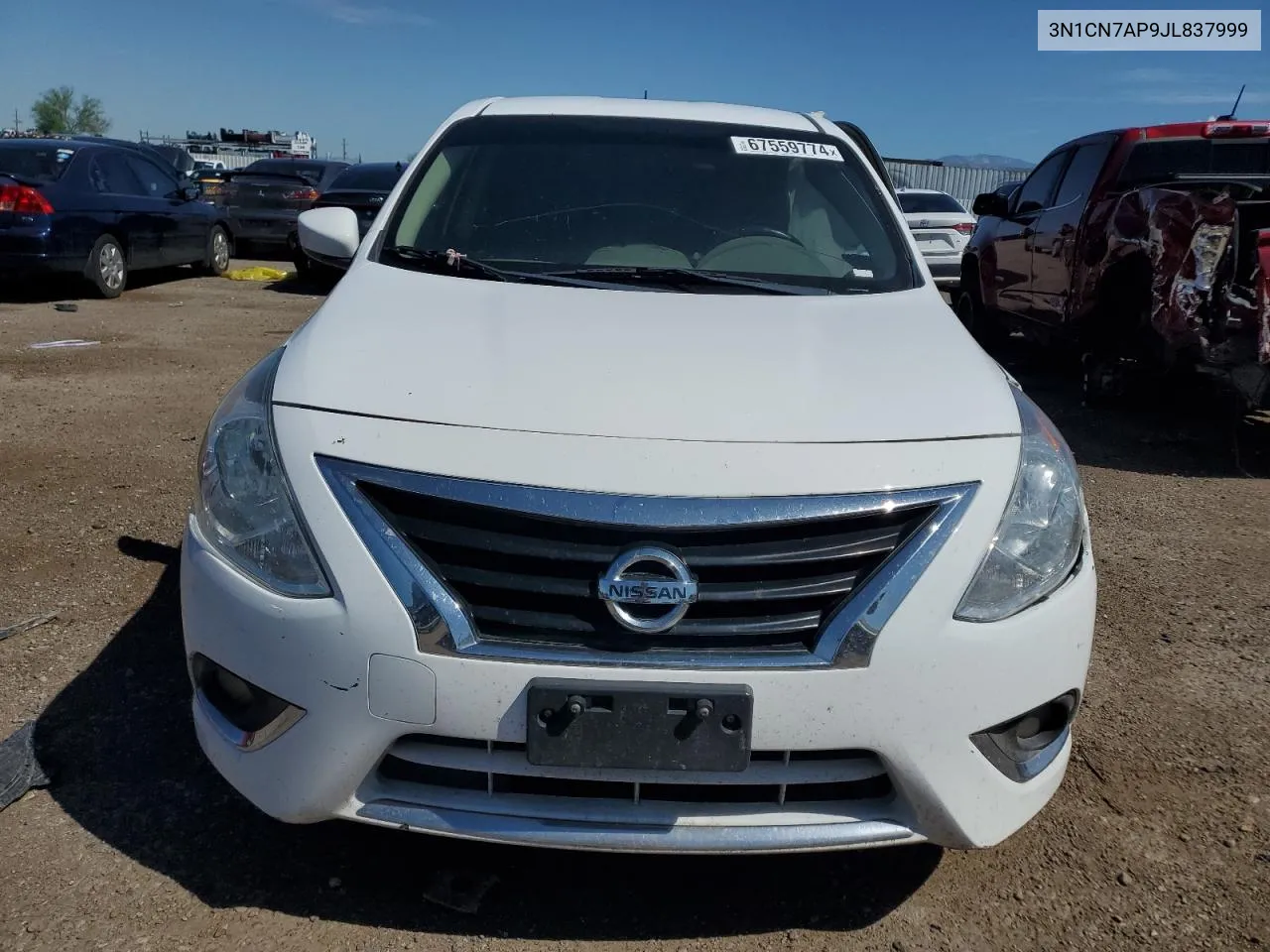 2018 Nissan Versa S VIN: 3N1CN7AP9JL837999 Lot: 67559774