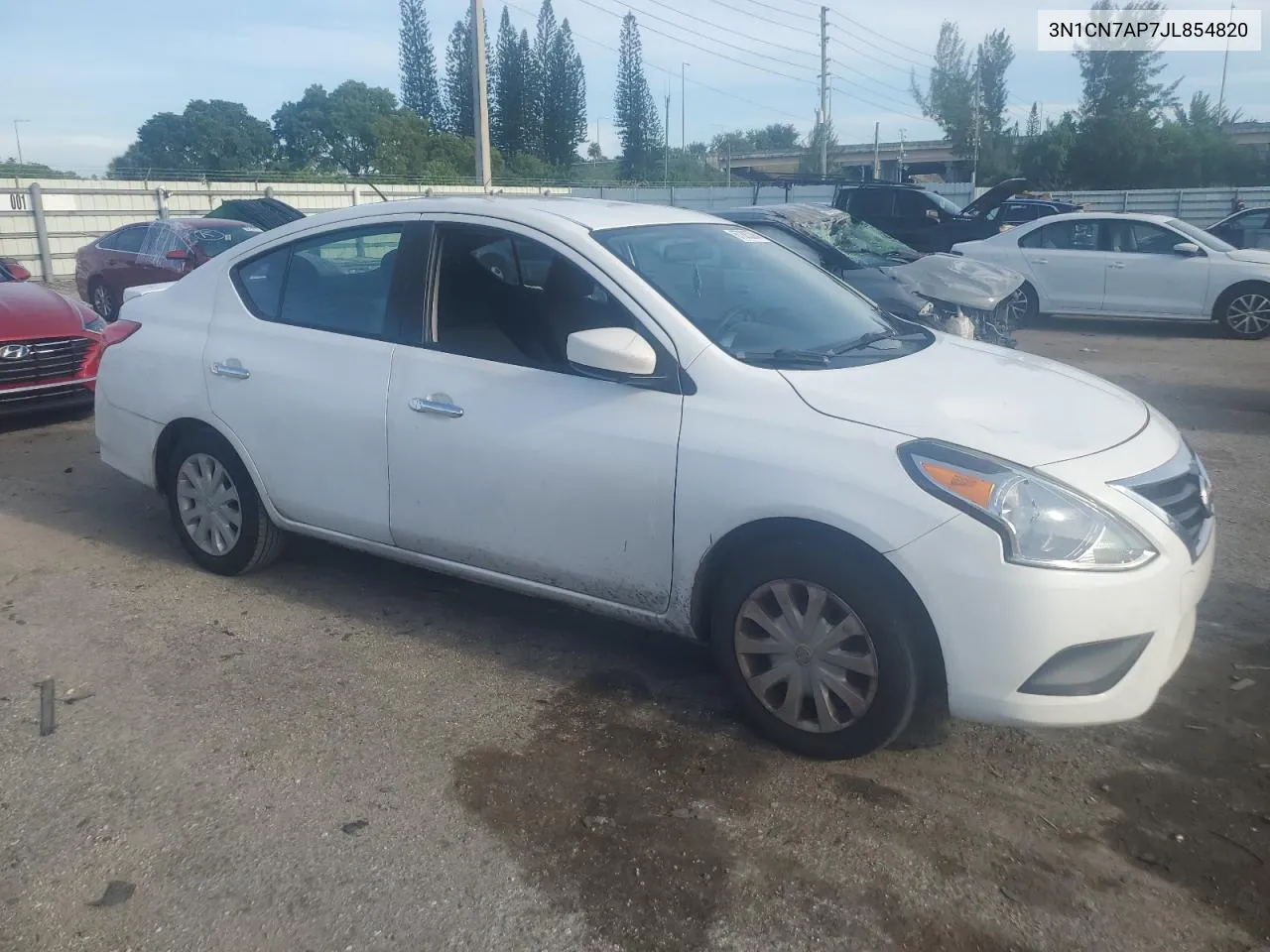 2018 Nissan Versa S VIN: 3N1CN7AP7JL854820 Lot: 67883394