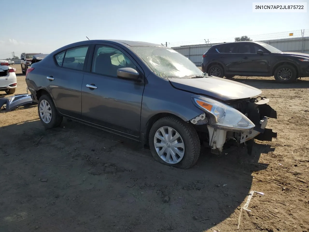 2018 Nissan Versa S VIN: 3N1CN7AP2JL875722 Lot: 67884414