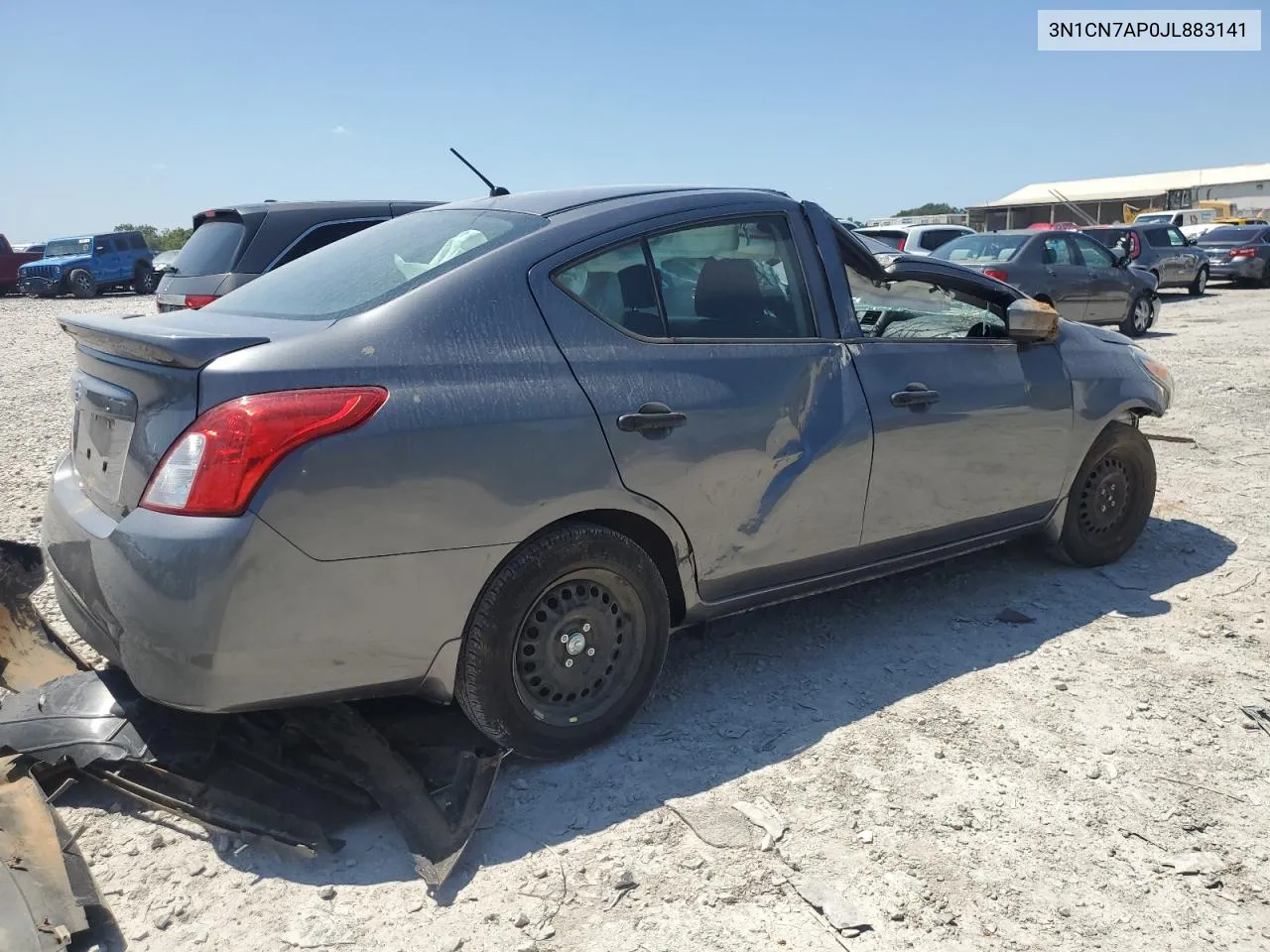 2018 Nissan Versa S VIN: 3N1CN7AP0JL883141 Lot: 68127774