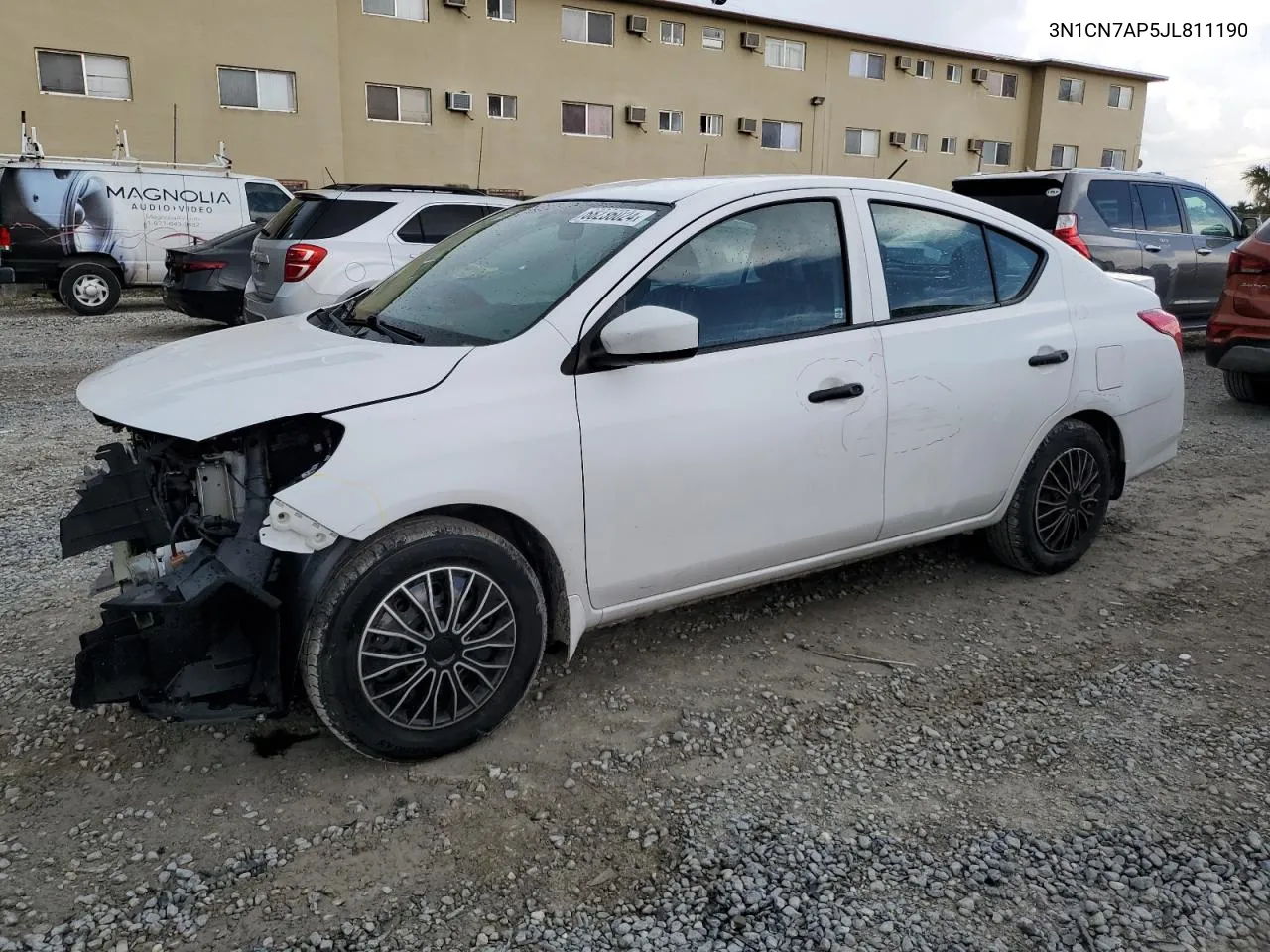 2018 Nissan Versa S VIN: 3N1CN7AP5JL811190 Lot: 68236024