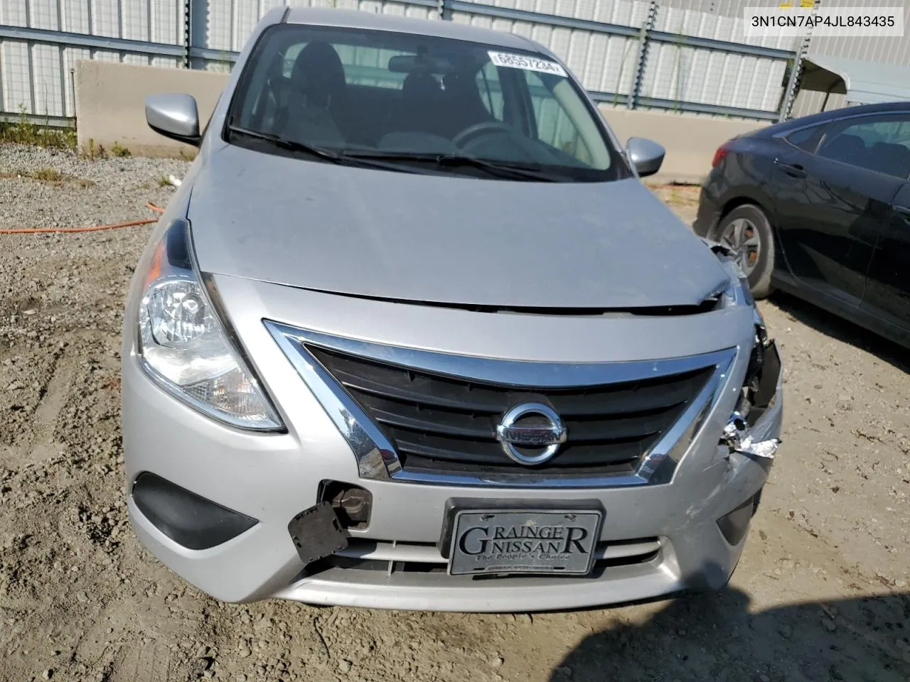 2018 Nissan Versa S VIN: 3N1CN7AP4JL843435 Lot: 68557234