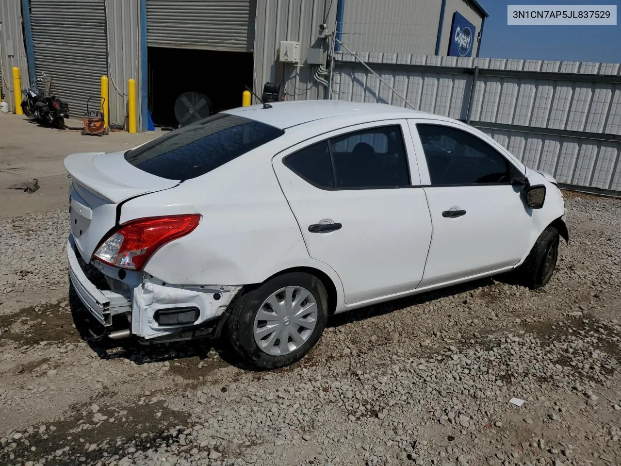 2018 Nissan Versa S VIN: 3N1CN7AP5JL837529 Lot: 68755214