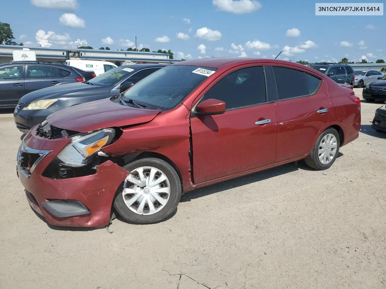 2018 Nissan Versa S VIN: 3N1CN7AP7JK415414 Lot: 69185254