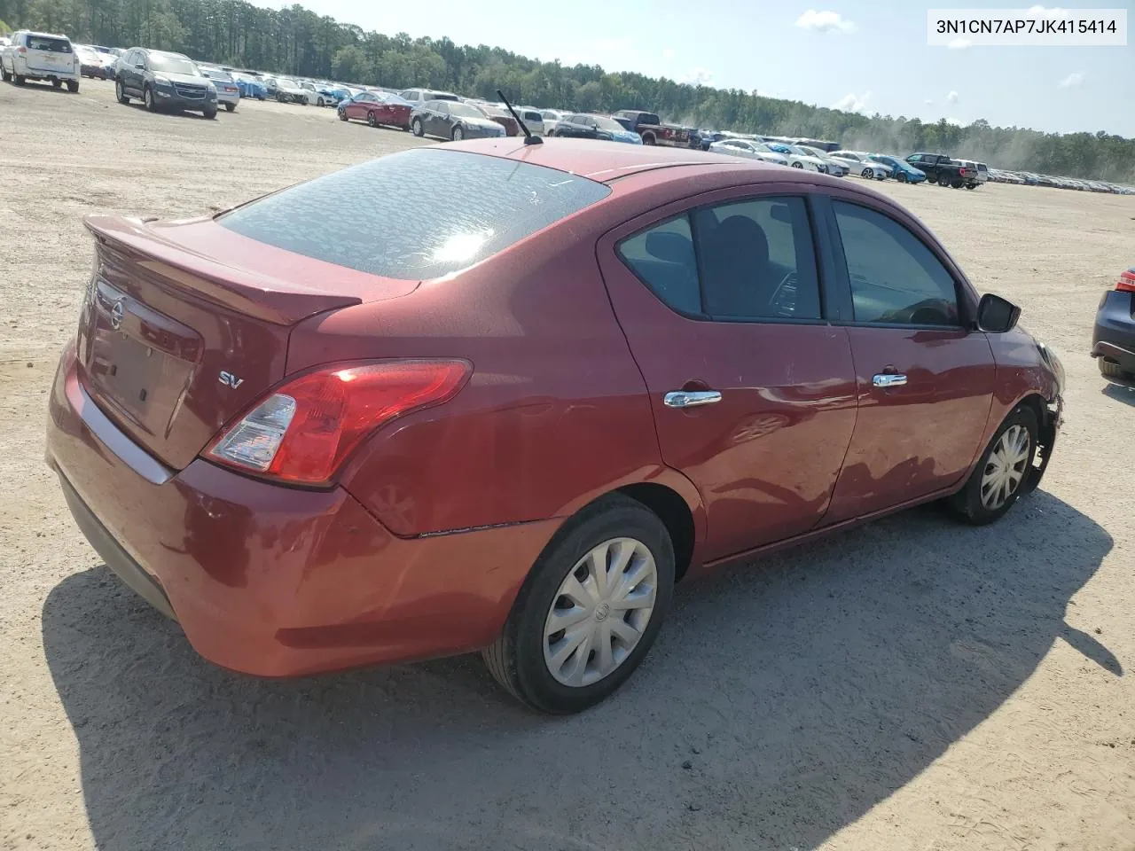 2018 Nissan Versa S VIN: 3N1CN7AP7JK415414 Lot: 69185254