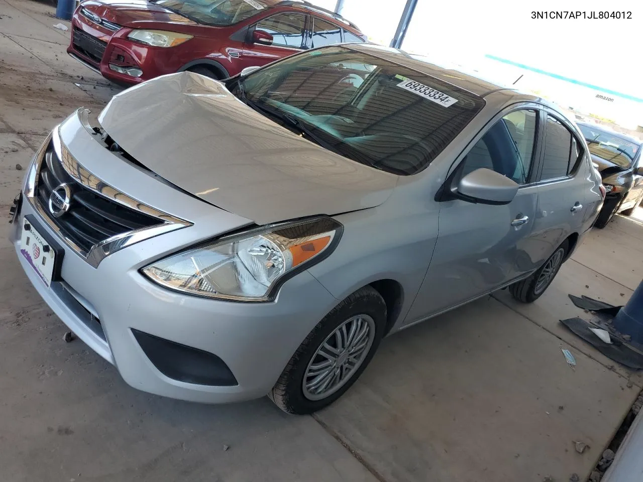 2018 Nissan Versa S VIN: 3N1CN7AP1JL804012 Lot: 69333334