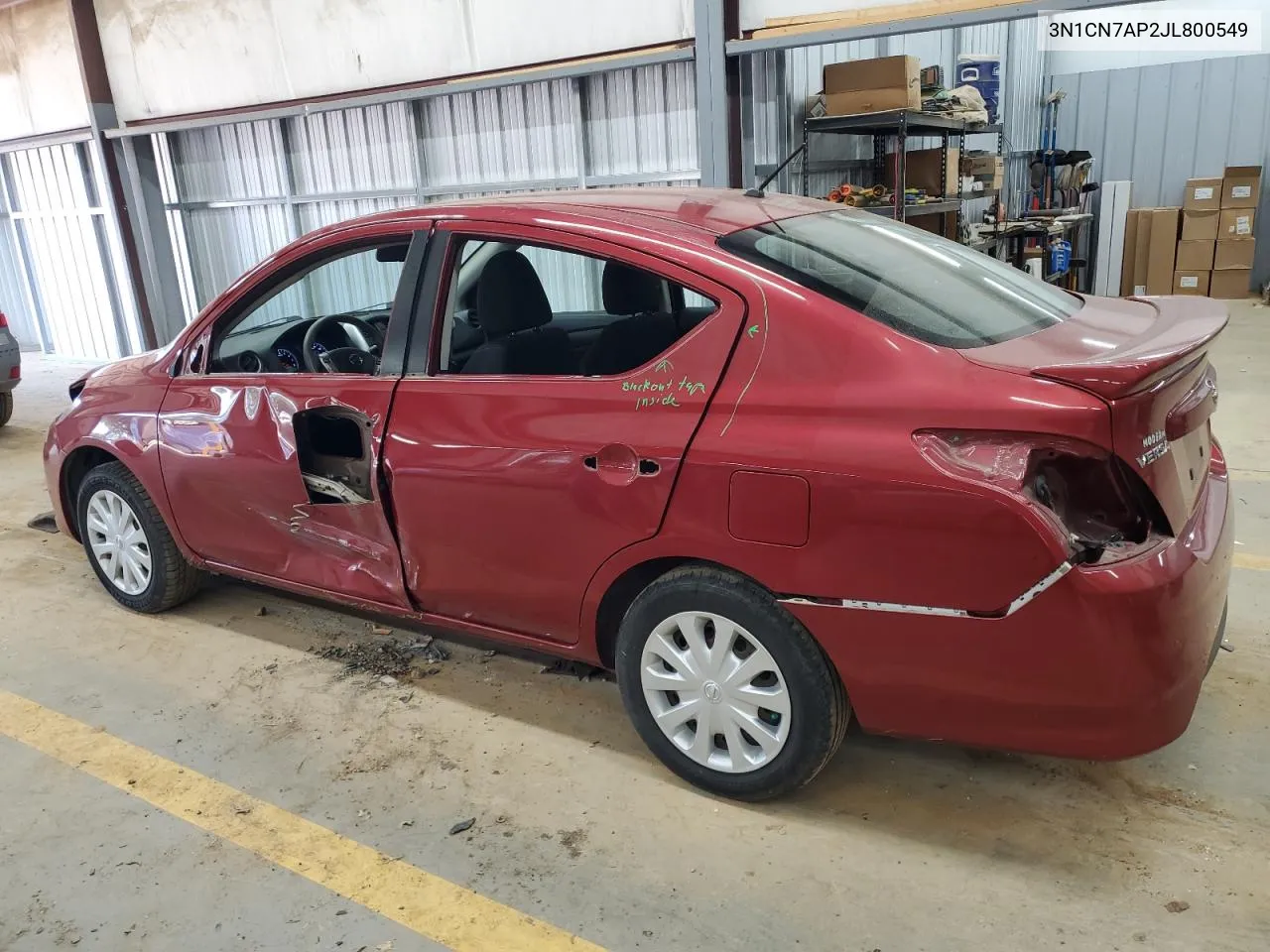 2018 Nissan Versa S VIN: 3N1CN7AP2JL800549 Lot: 69579334