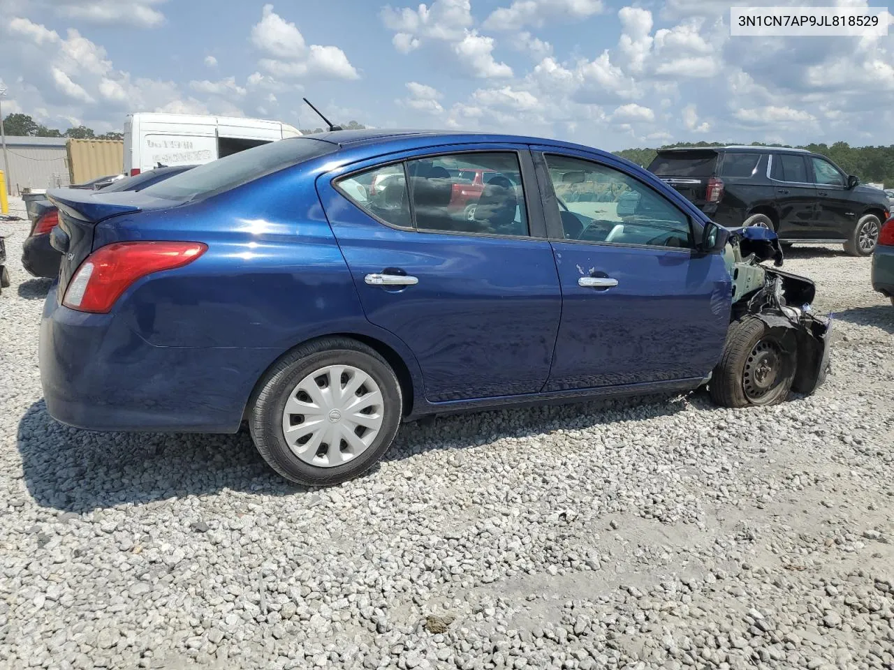 2018 Nissan Versa S VIN: 3N1CN7AP9JL818529 Lot: 69693484