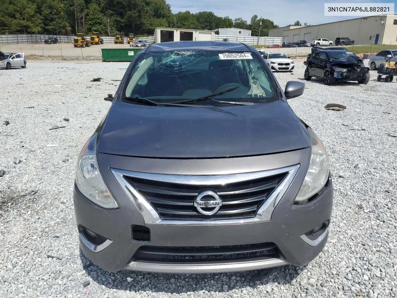 2018 Nissan Versa S VIN: 3N1CN7AP6JL882821 Lot: 70052504