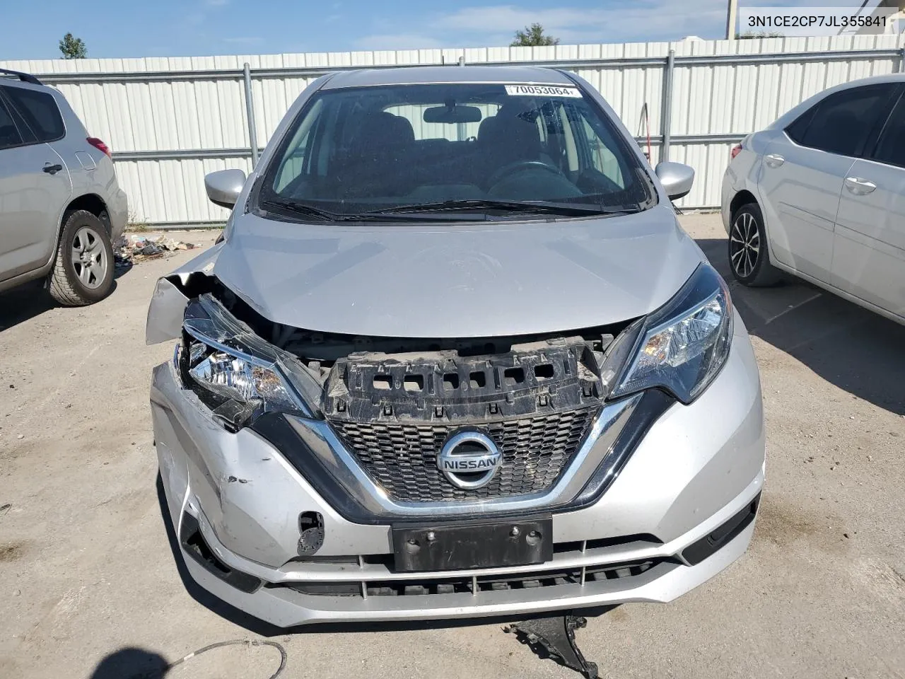 2018 Nissan Versa Note S VIN: 3N1CE2CP7JL355841 Lot: 70053064