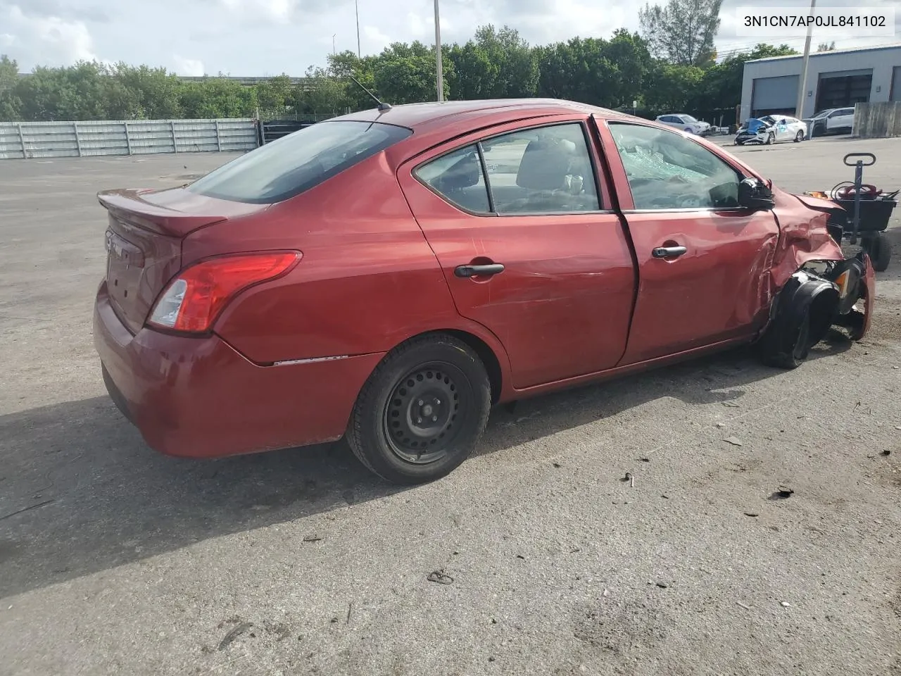 2018 Nissan Versa S VIN: 3N1CN7AP0JL841102 Lot: 70133054