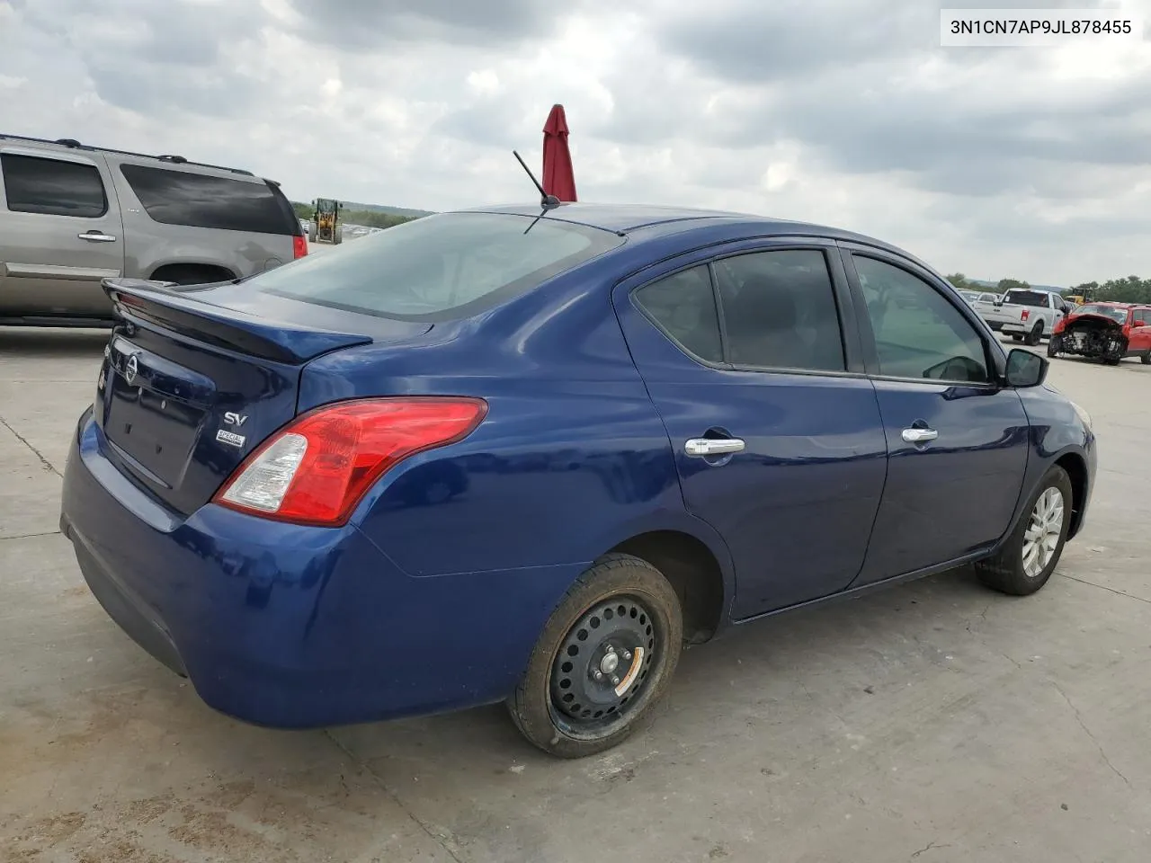 2018 Nissan Versa S VIN: 3N1CN7AP9JL878455 Lot: 70322254