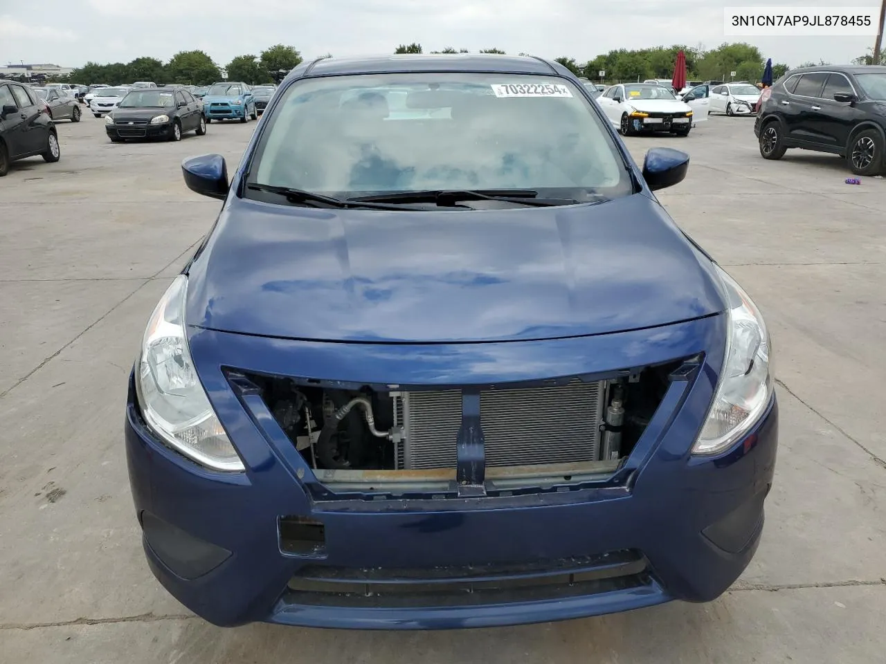 2018 Nissan Versa S VIN: 3N1CN7AP9JL878455 Lot: 70322254