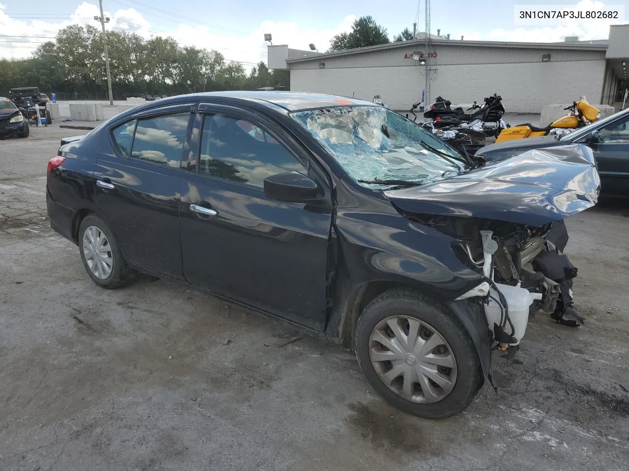 2018 Nissan Versa S VIN: 3N1CN7AP3JL802682 Lot: 70499754