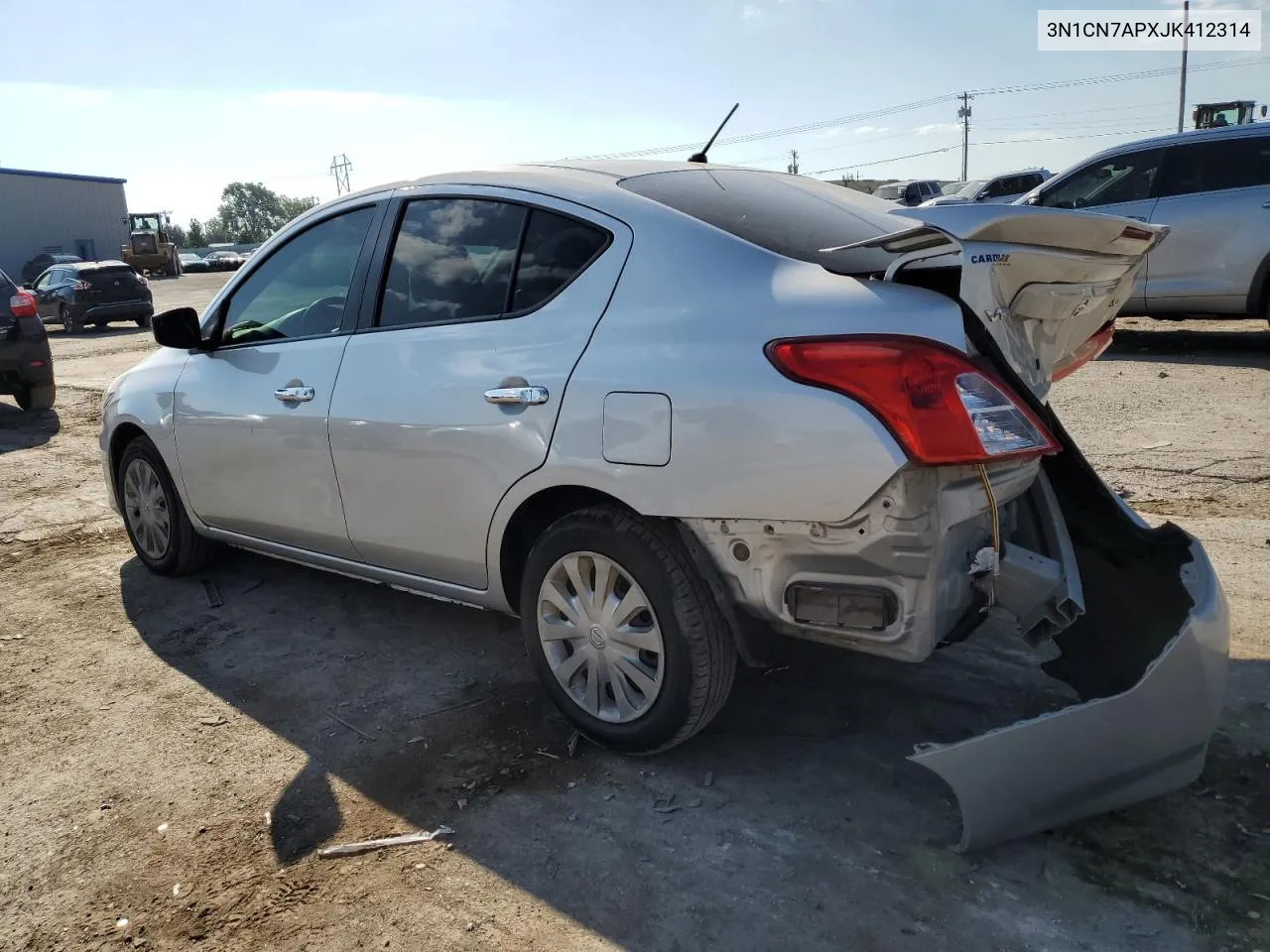 2018 Nissan Versa S VIN: 3N1CN7APXJK412314 Lot: 70852834