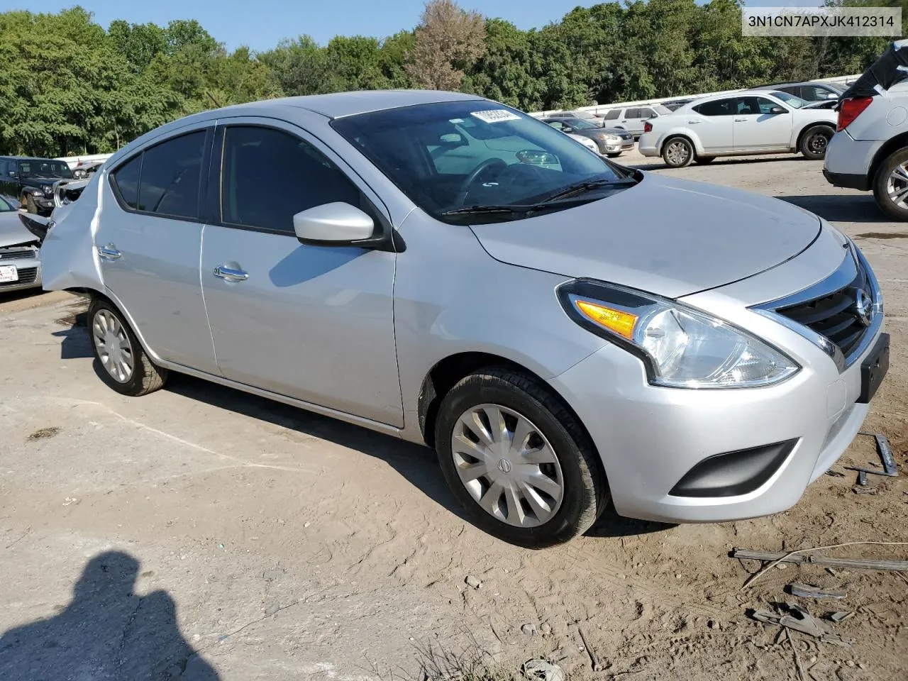 2018 Nissan Versa S VIN: 3N1CN7APXJK412314 Lot: 70852834