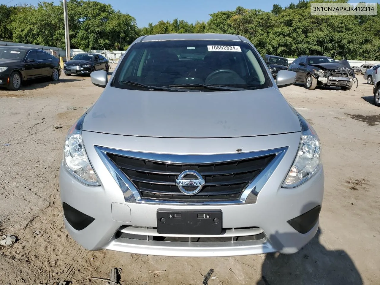 2018 Nissan Versa S VIN: 3N1CN7APXJK412314 Lot: 70852834