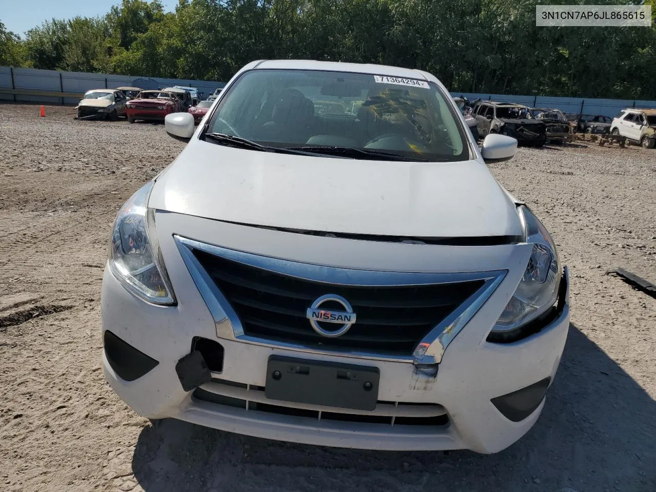 2018 Nissan Versa S VIN: 3N1CN7AP6JL865615 Lot: 71364294