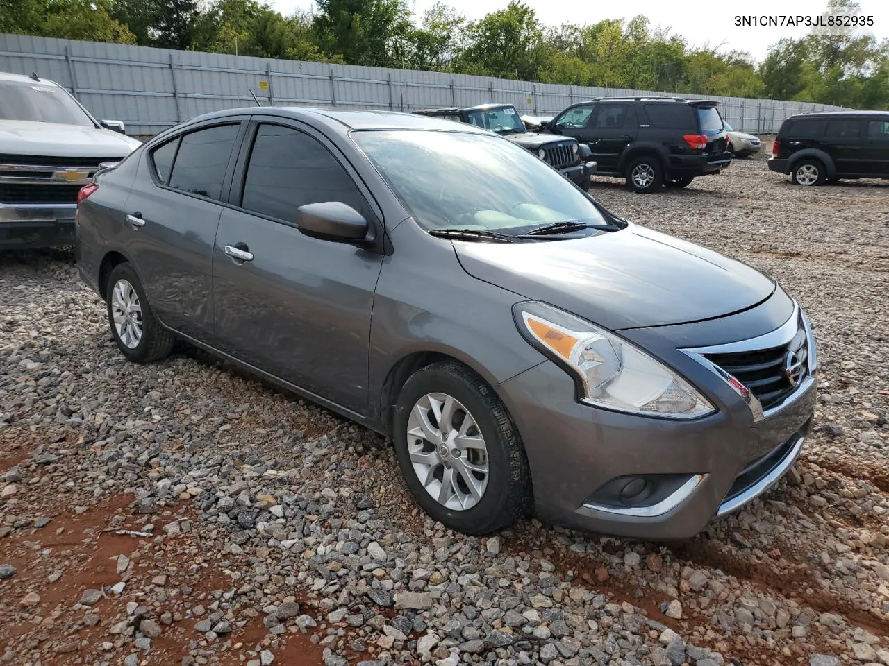 2018 Nissan Versa S VIN: 3N1CN7AP3JL852935 Lot: 71450074