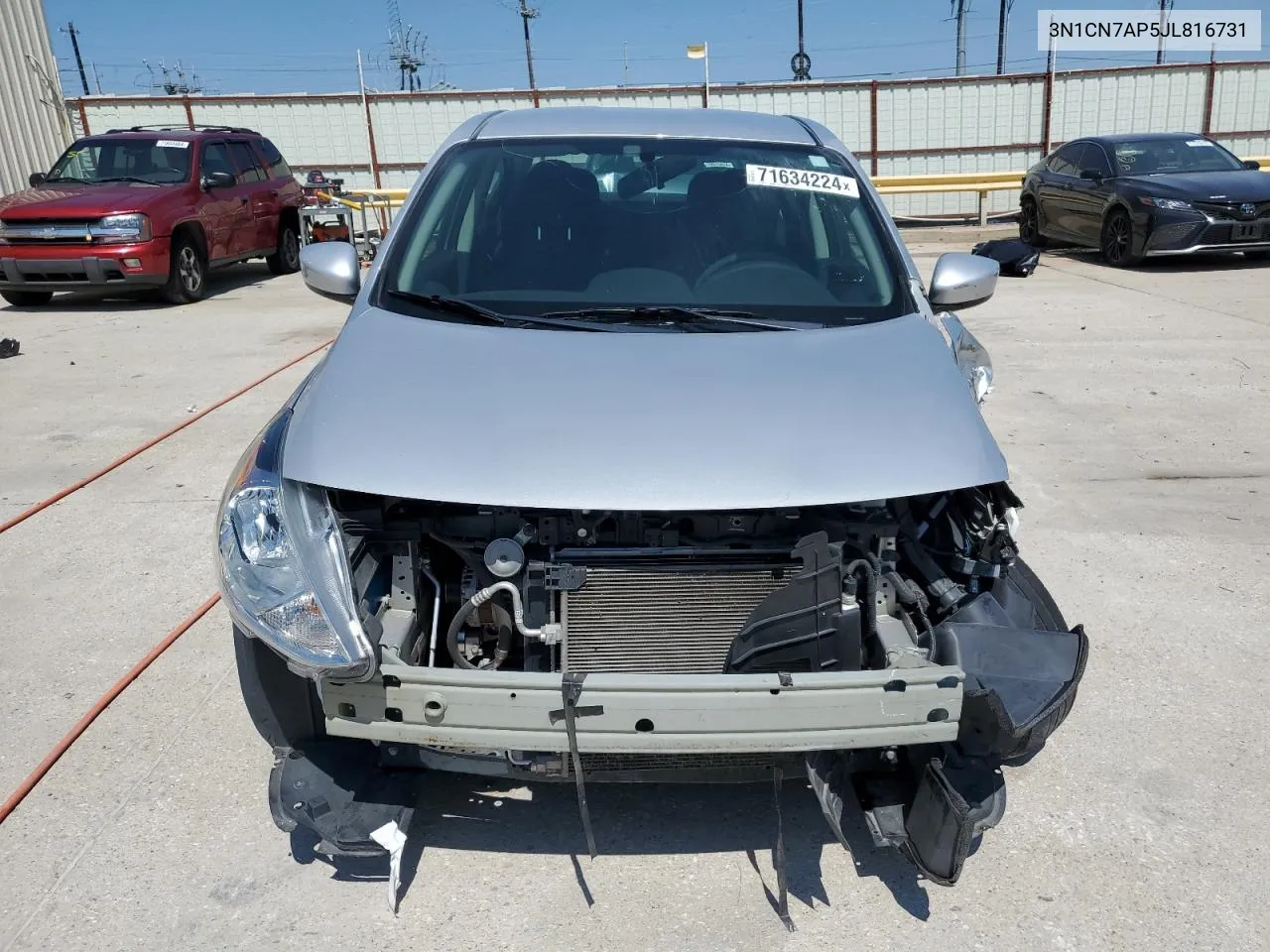 2018 Nissan Versa S VIN: 3N1CN7AP5JL816731 Lot: 71634224