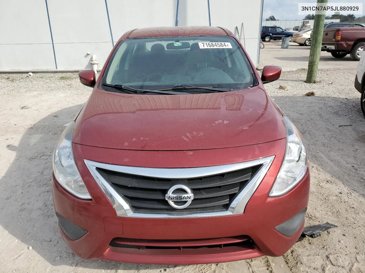 2018 Nissan Versa S VIN: 3N1CN7AP5JL880929 Lot: 71684584