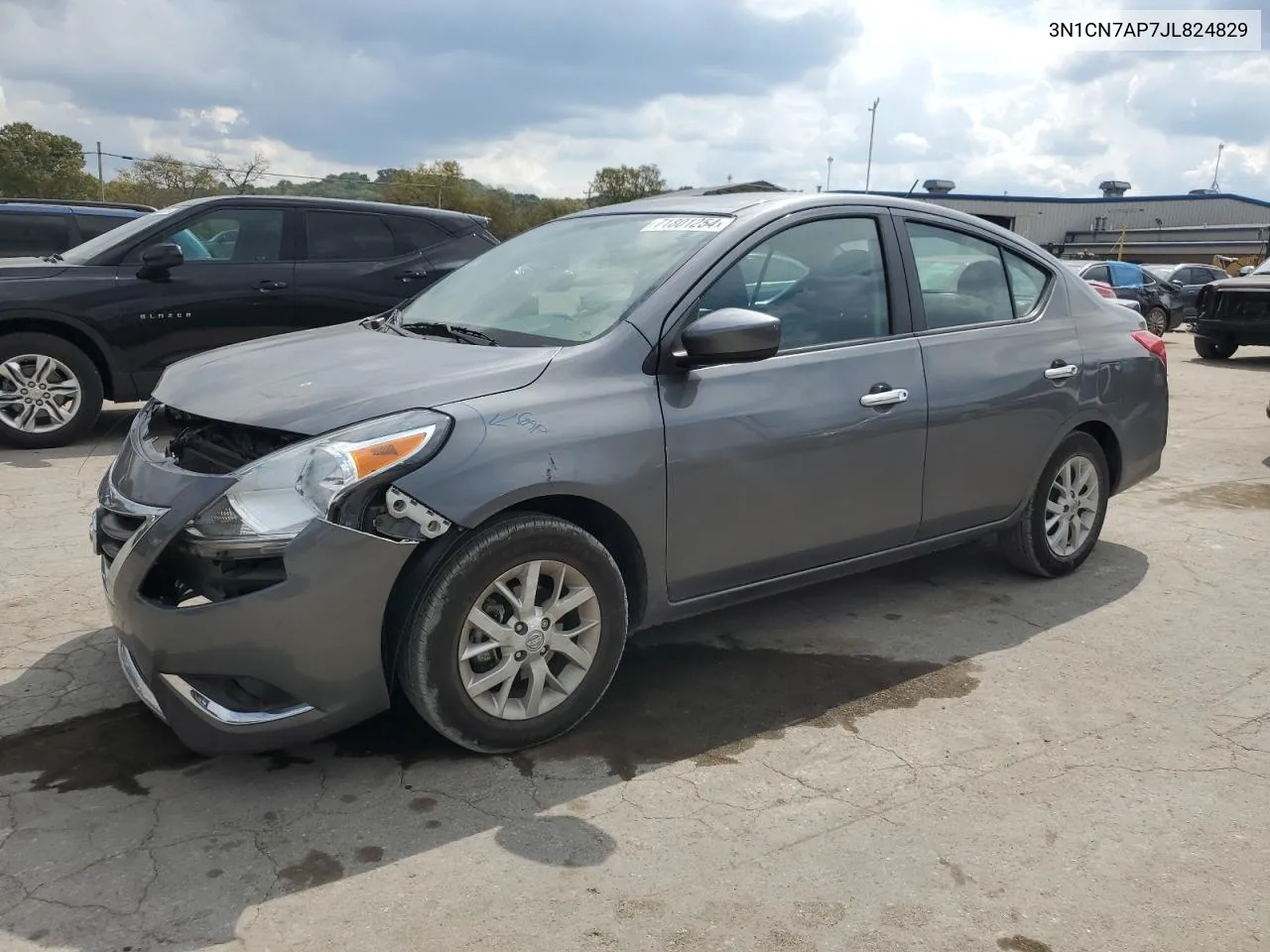 2018 Nissan Versa S VIN: 3N1CN7AP7JL824829 Lot: 71801254