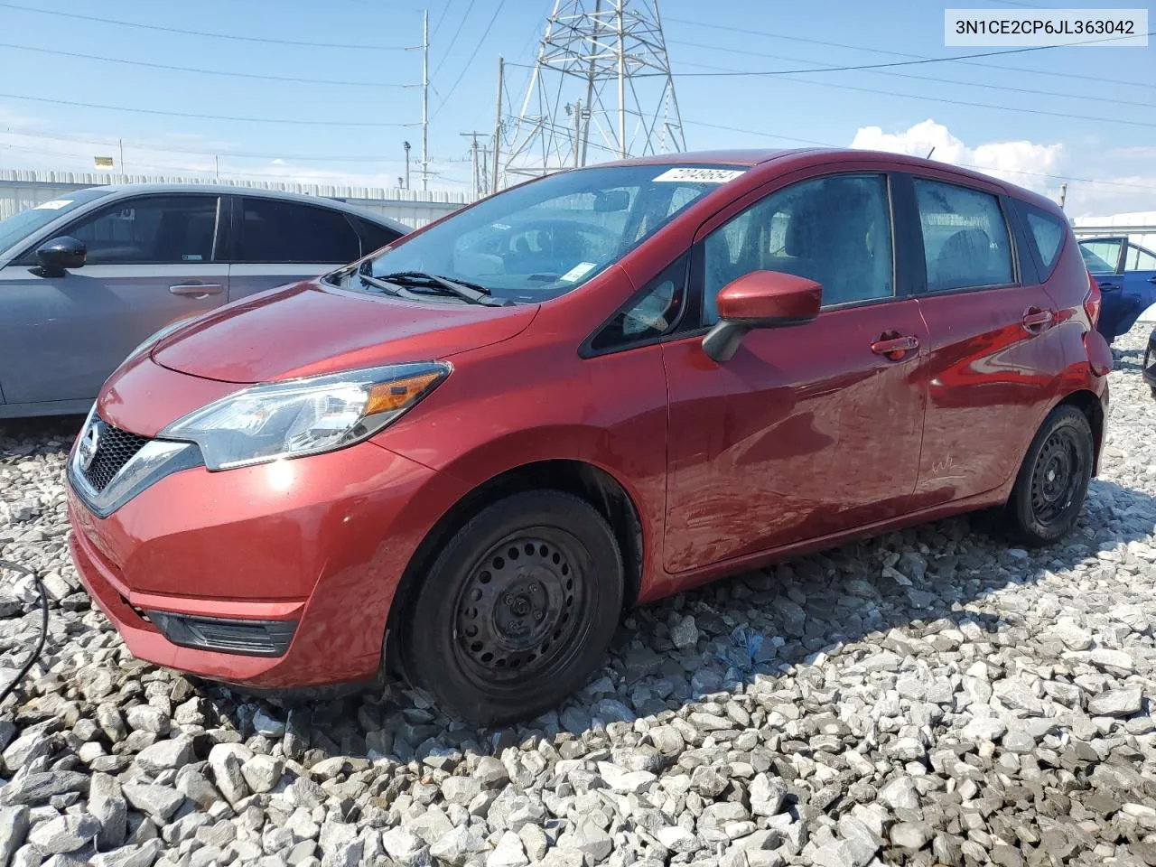 2018 Nissan Versa Note S VIN: 3N1CE2CP6JL363042 Lot: 72049654