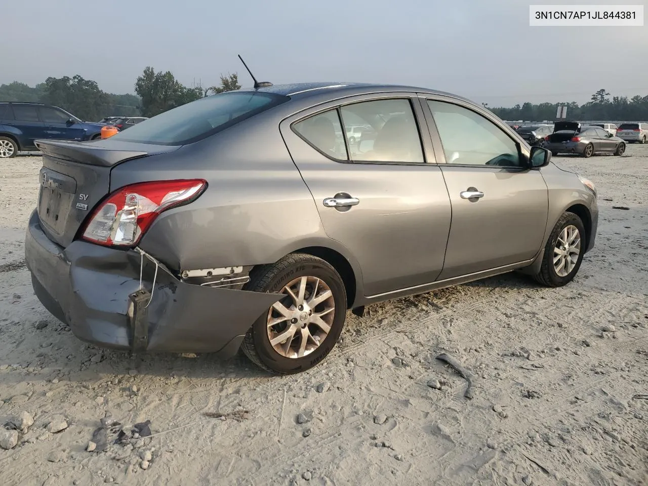 2018 Nissan Versa S VIN: 3N1CN7AP1JL844381 Lot: 72310844