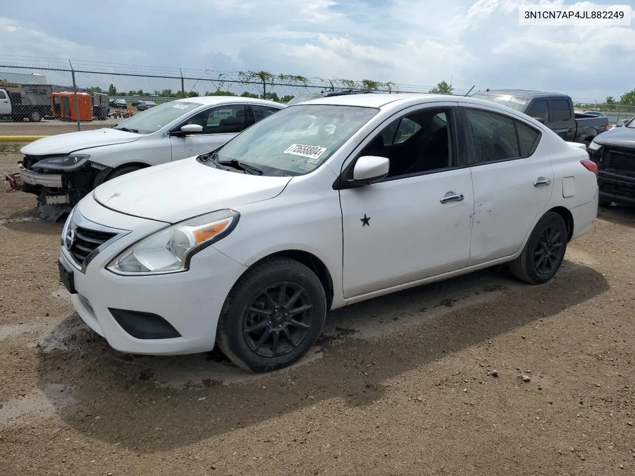 2018 Nissan Versa S VIN: 3N1CN7AP4JL882249 Lot: 72658804