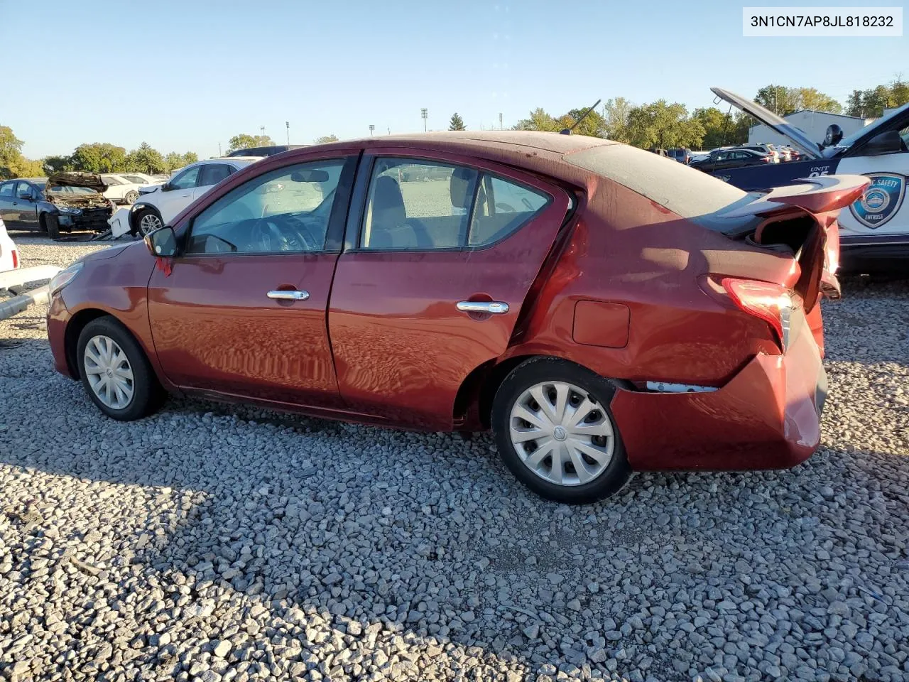 2018 Nissan Versa S VIN: 3N1CN7AP8JL818232 Lot: 73104194