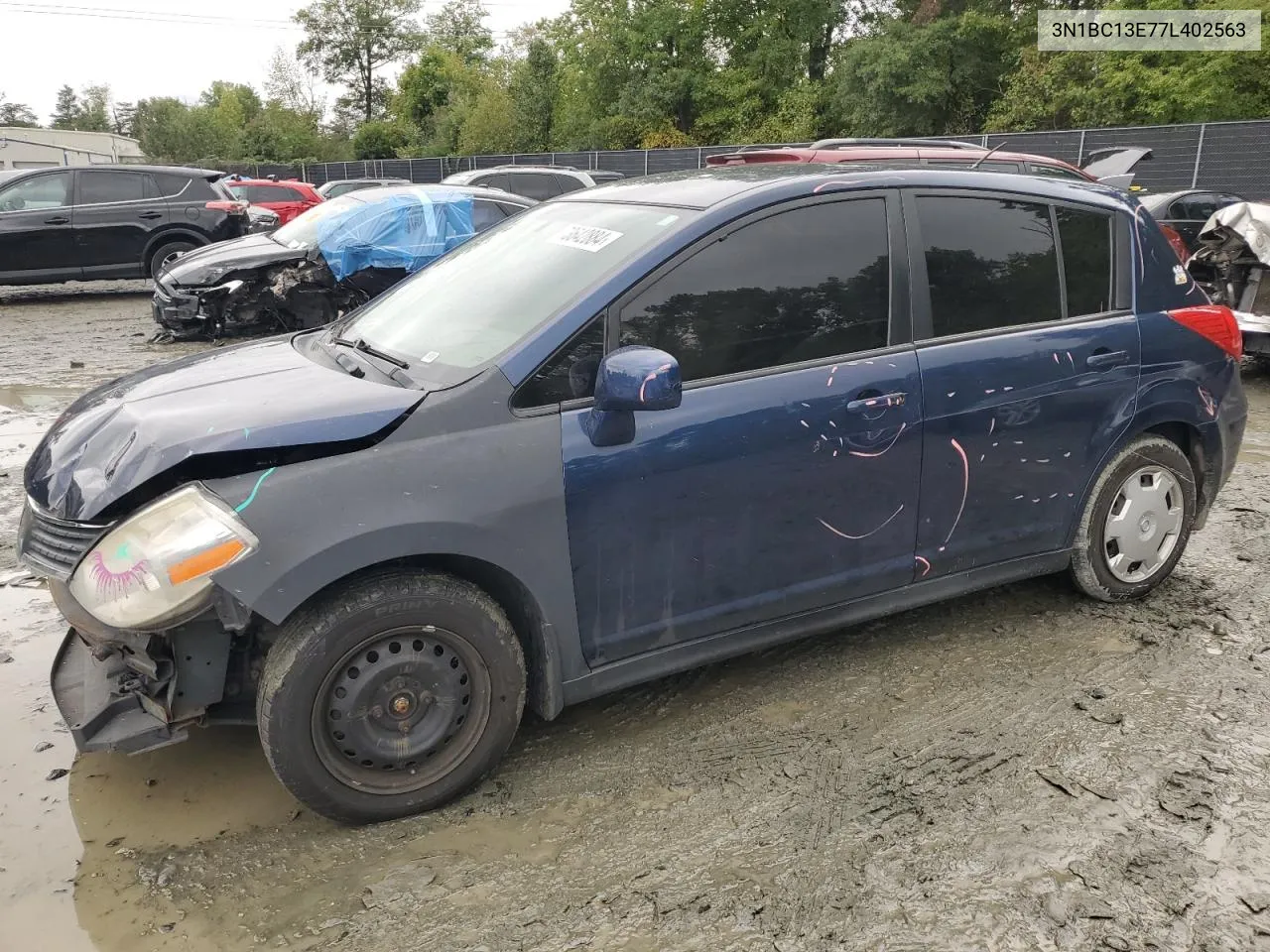 2007 Nissan Versa S VIN: 3N1BC13E77L402563 Lot: 73642884