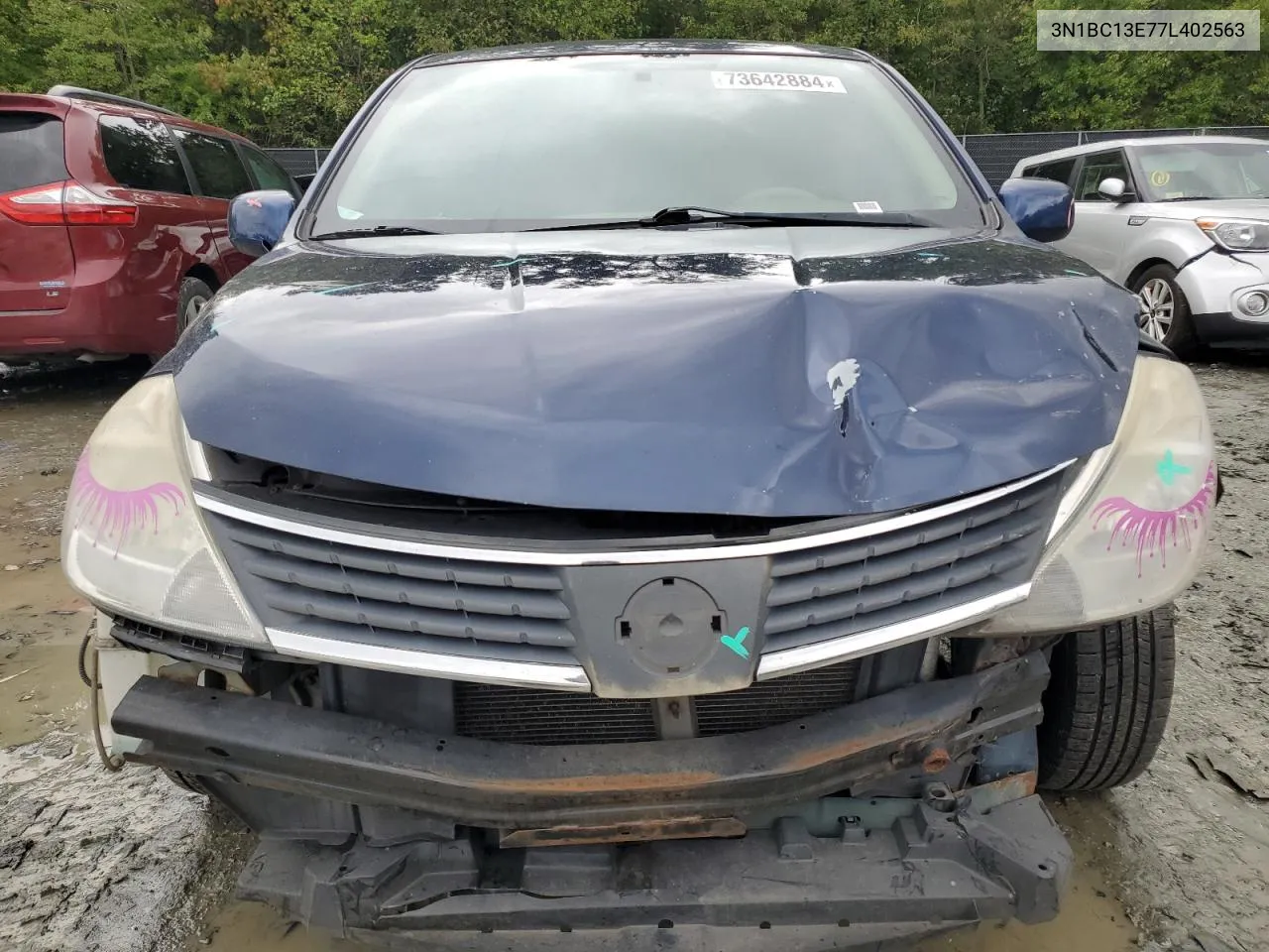 2007 Nissan Versa S VIN: 3N1BC13E77L402563 Lot: 73642884