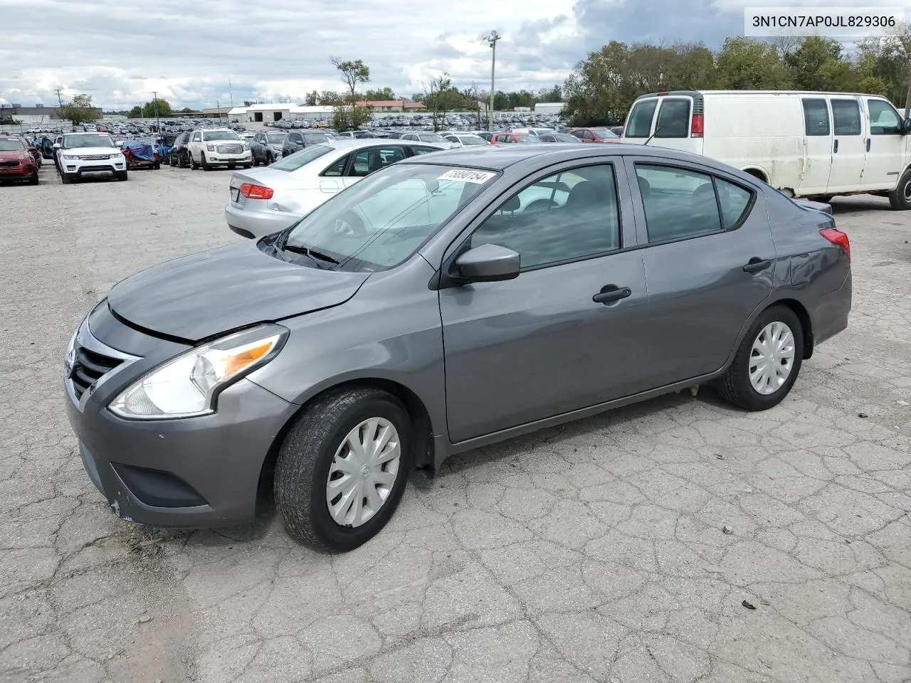 2018 Nissan Versa S VIN: 3N1CN7AP0JL829306 Lot: 73890154