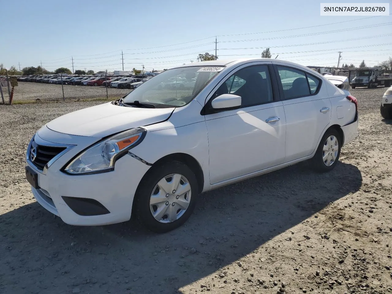 2018 Nissan Versa S VIN: 3N1CN7AP2JL826780 Lot: 74306254