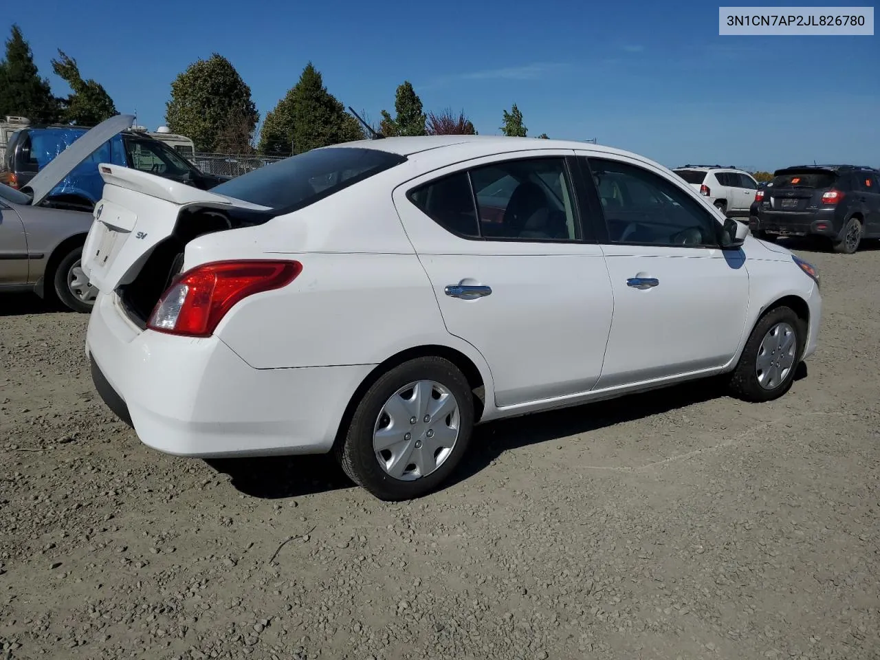 2018 Nissan Versa S VIN: 3N1CN7AP2JL826780 Lot: 74306254