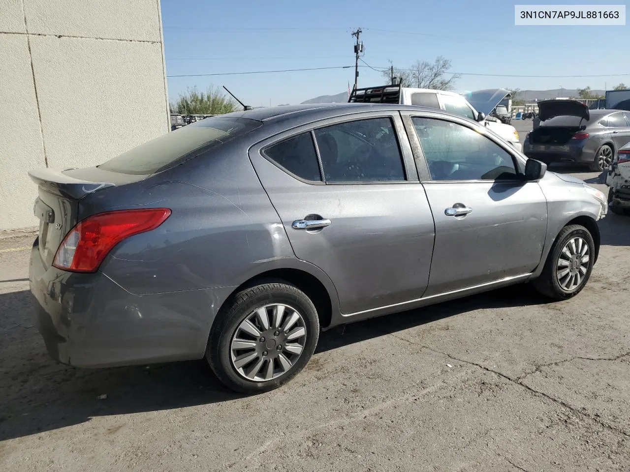 2018 Nissan Versa S VIN: 3N1CN7AP9JL881663 Lot: 74373914