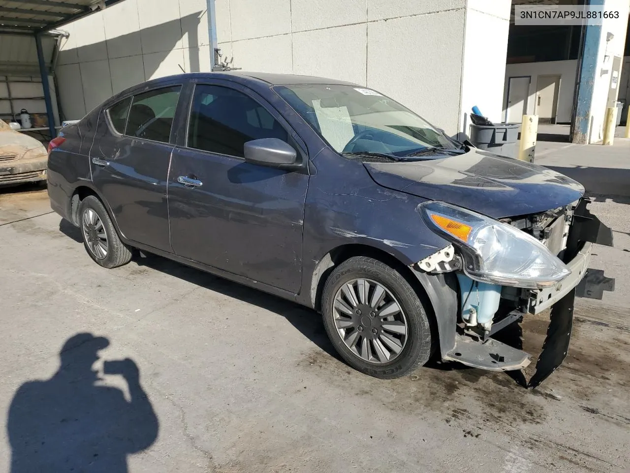 2018 Nissan Versa S VIN: 3N1CN7AP9JL881663 Lot: 74373914