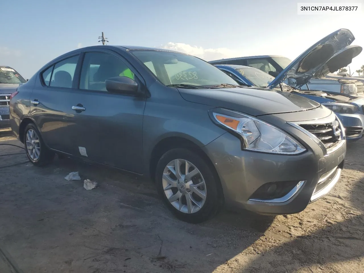 2018 Nissan Versa S VIN: 3N1CN7AP4JL878377 Lot: 74782204