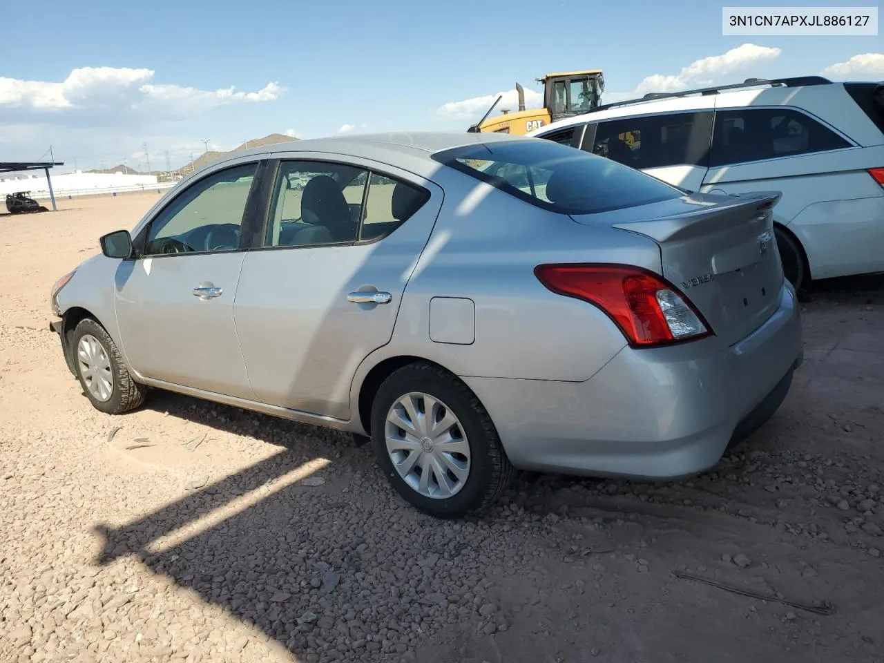 2018 Nissan Versa S VIN: 3N1CN7APXJL886127 Lot: 75057914