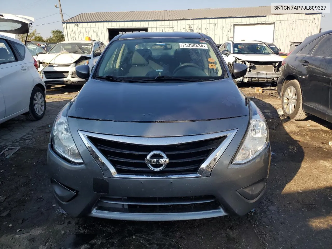 2018 Nissan Versa S VIN: 3N1CN7AP7JL809327 Lot: 75330834