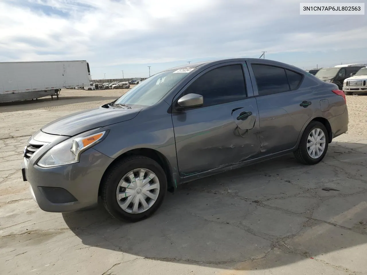 2018 Nissan Versa S VIN: 3N1CN7AP6JL802563 Lot: 75759284