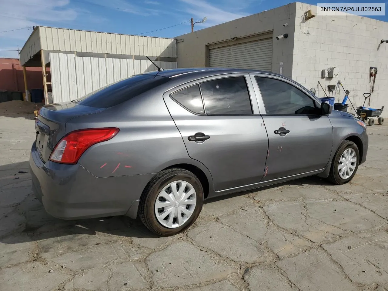 2018 Nissan Versa S VIN: 3N1CN7AP6JL802563 Lot: 75759284