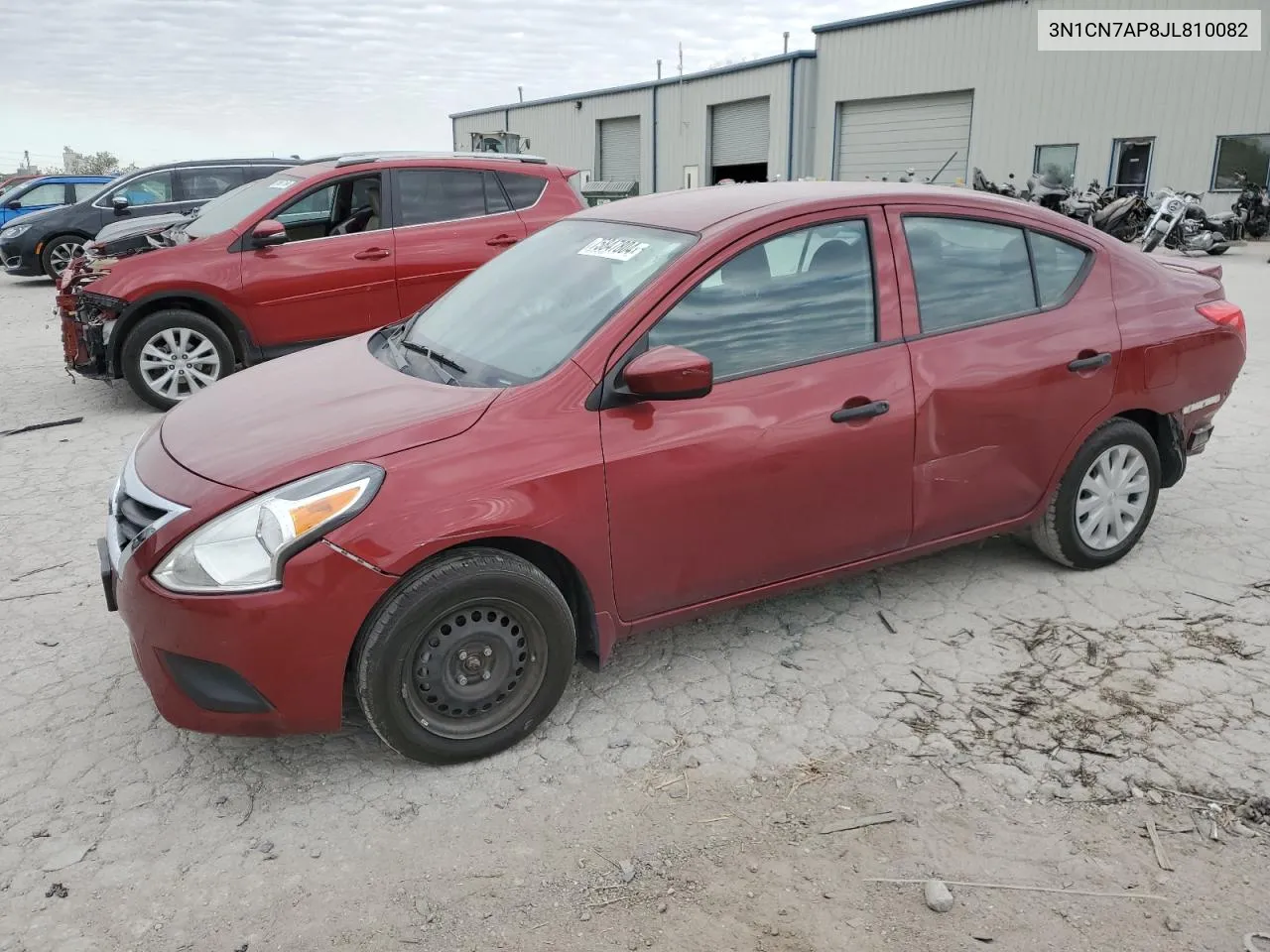 2018 Nissan Versa S VIN: 3N1CN7AP8JL810082 Lot: 75847804