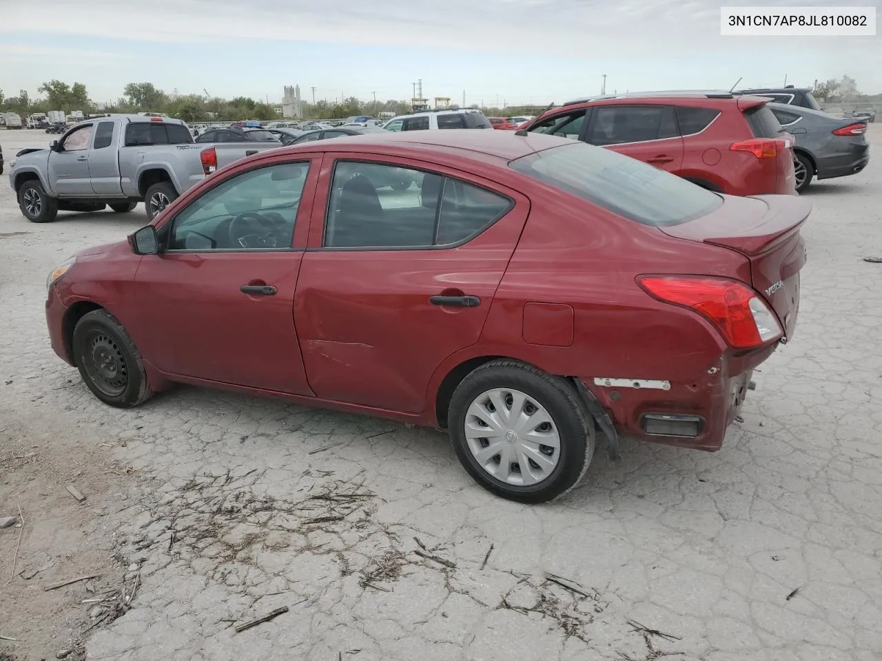 2018 Nissan Versa S VIN: 3N1CN7AP8JL810082 Lot: 75847804